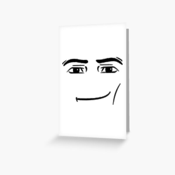 Man Face Greeting Card for Sale by prrrki
