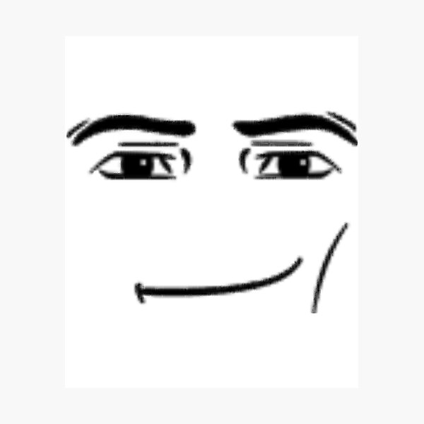 roblox man face Photographic Print for Sale by DOPANDA .