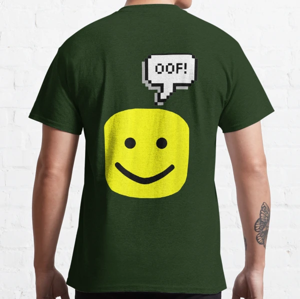 Oof Noob Game Text Bubble Meme Classic T-Shirt for Sale by justjoeythingsx