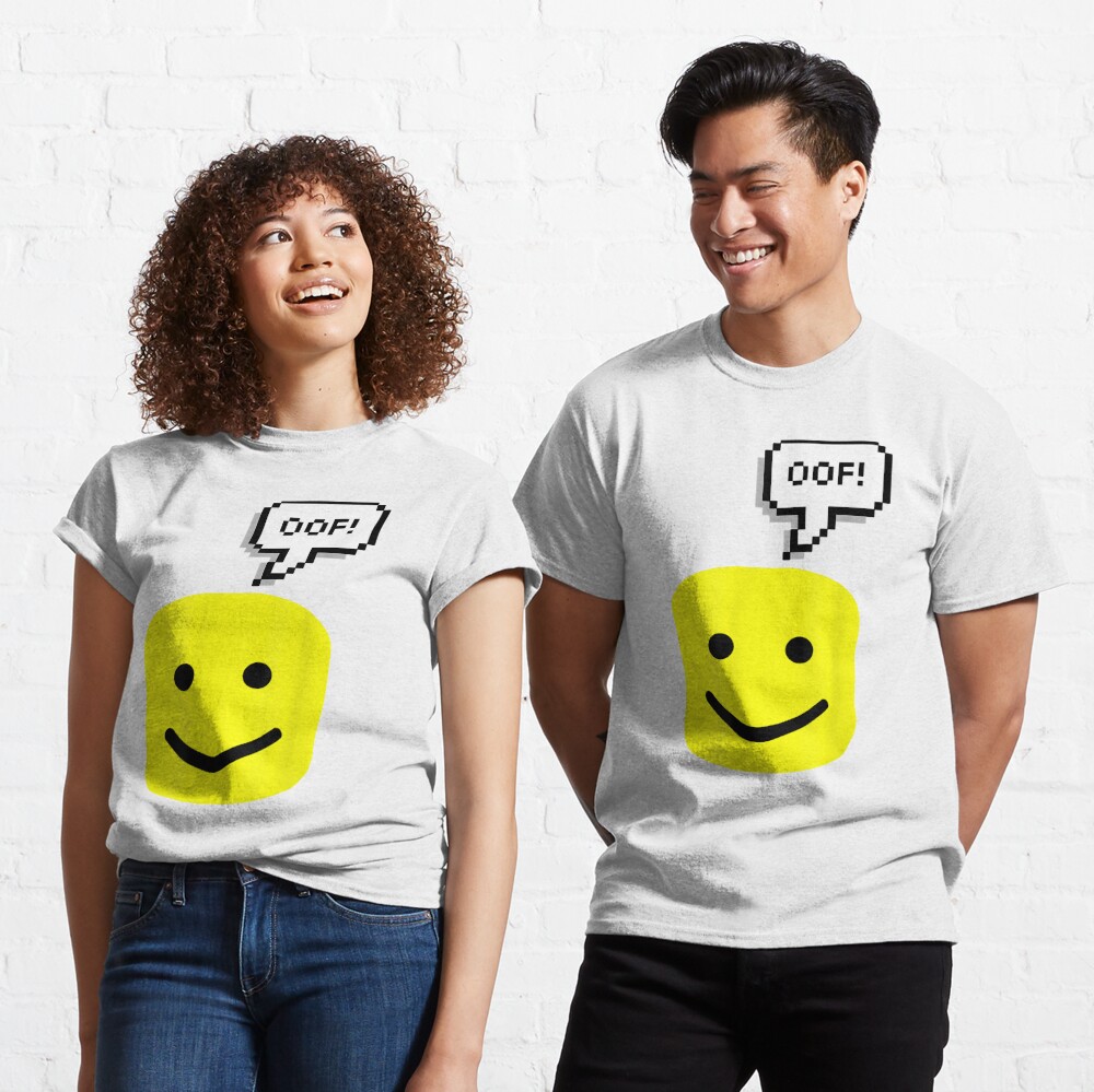 Oof Noob Game Text Bubble Meme Classic T-Shirt for Sale by justjoeythingsx