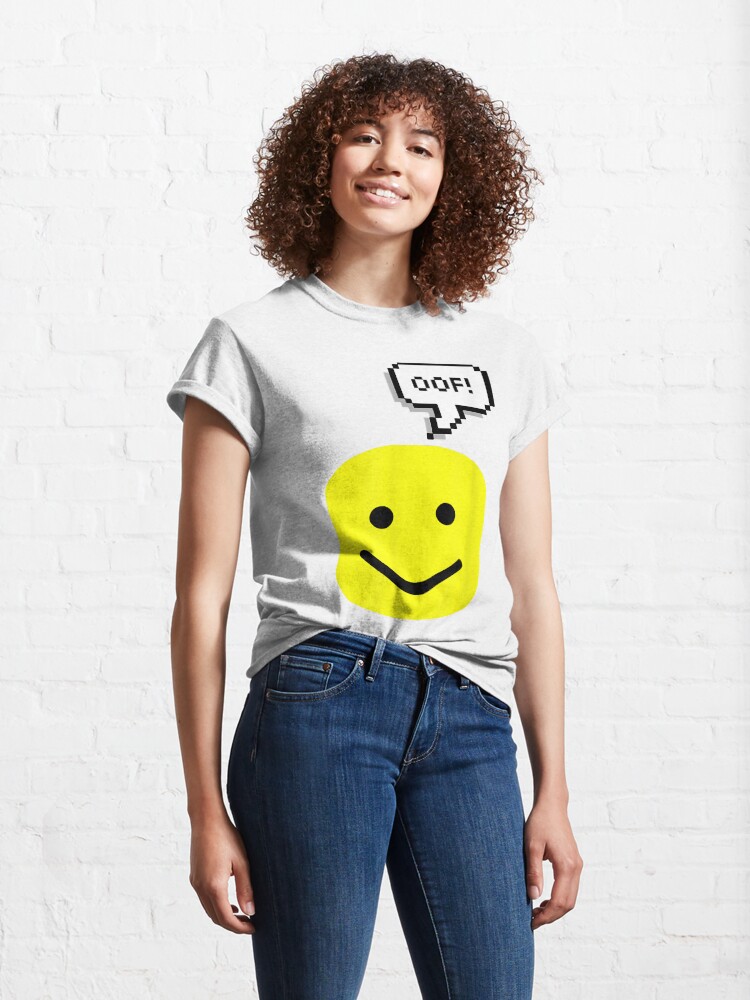 Oof Noob Game Text Bubble Meme Classic T-Shirt for Sale by justjoeythingsx