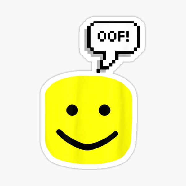 Oof Noob Game Text Bubble Meme | Sticker
