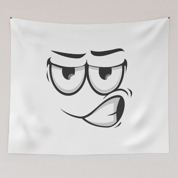 Item preview, Suspicious Emoticon with Angry Face Isolated designed and sold by justjoeythingsx.