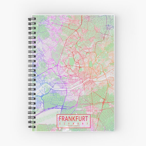Item preview, Frankfurt City Map of Hesse, Germany - Colorful designed and sold by deMAP.