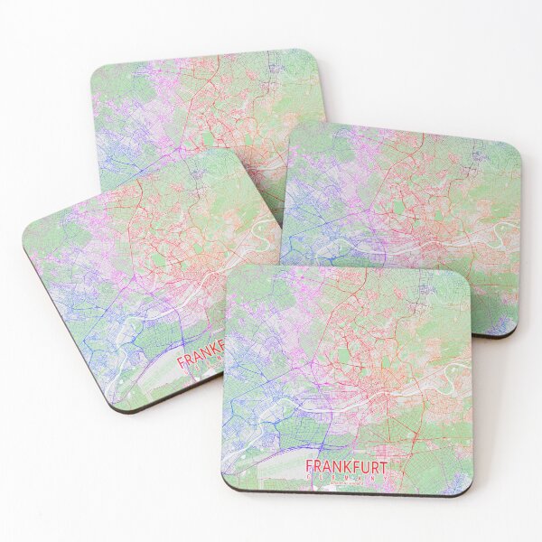 Item preview, Frankfurt City Map of Hesse, Germany - Colorful designed and sold by deMAP.