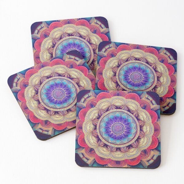 Item preview, Vibrant Psychedelic Mandala Ten designed and sold by robotic-artist.