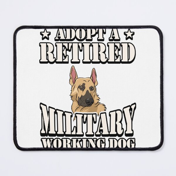 Item preview, Adopt a Retired Military Working Dog - German Shepherd designed and sold by Gold Wings Tees.