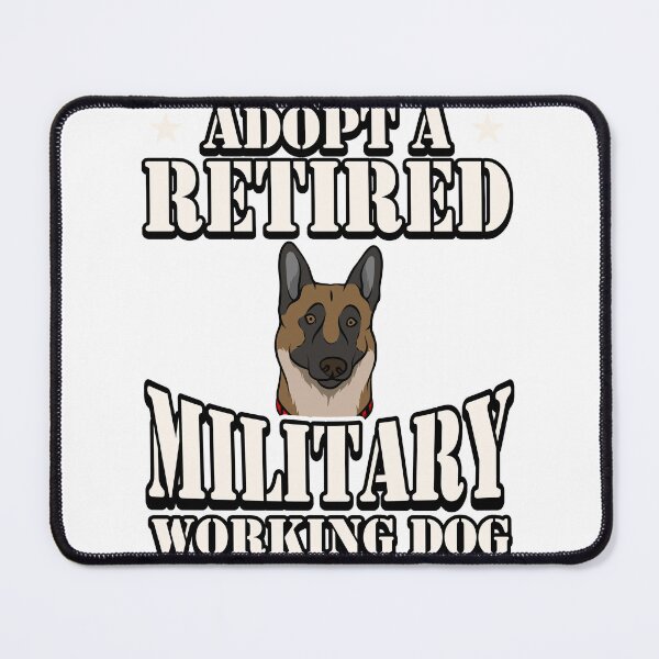 Item preview, Adopt a Retired Military Working Dog - Belgian Malinois designed and sold by Gold Wings Tees.