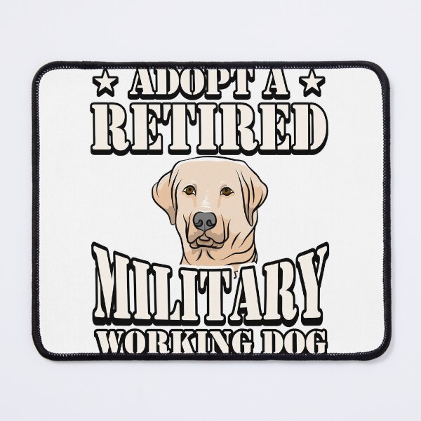 Item preview, Adopt a Retired Military Working Dog - Labrador Retriever designed and sold by Gold Wings Tees.