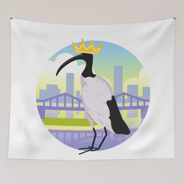 Item preview, Ibis King / Ibis / Bin Chicken/ Brisbane  designed and sold by Dulynotedco.