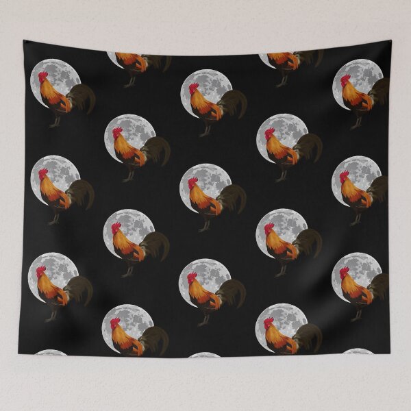 Item preview, Noble Rooster on a Full Moon designed and sold by SelenaJ.