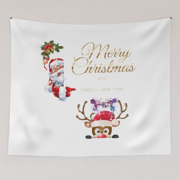 Item preview, Merry Christmas and Happy New Year designed and sold by DawnysArt.