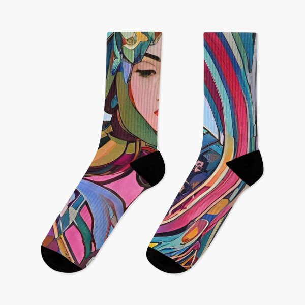 Item preview, Retro Abstract Multi Colour Pattern designed and sold by Bashini.