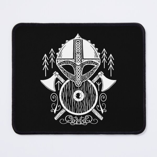 Item preview, Viking Helm with Shield and Axes designed and sold by NateArtDesign.