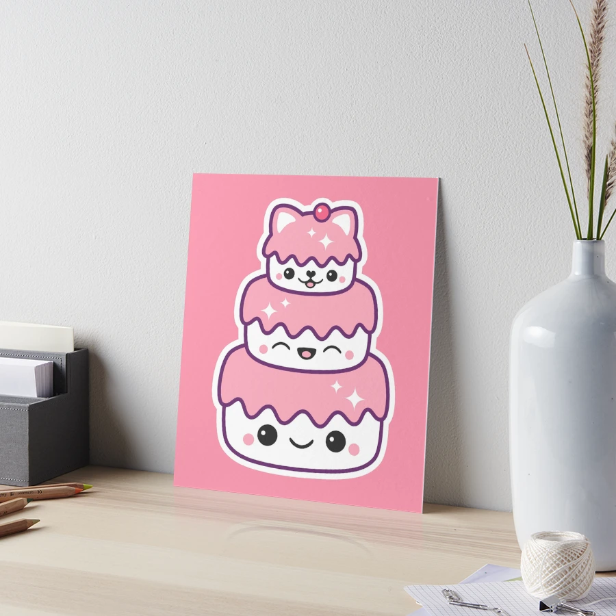 Kawaii Kitty Cat Cake