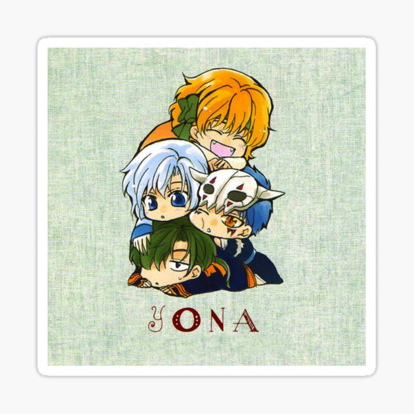 Akatsuki no Yona | Quatre dragons | Zeno, Kija, Shin Ah, Jae Ha | Animé Sticker