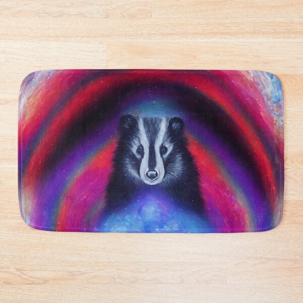 Item preview, product render poster vivid colors divine proportion Badger, ice and snow, glowing fog intricate, elegant, highly detailed, digital painting, concept art, smooth, sharp focus, illustration designed and sold by DrawItOnce.