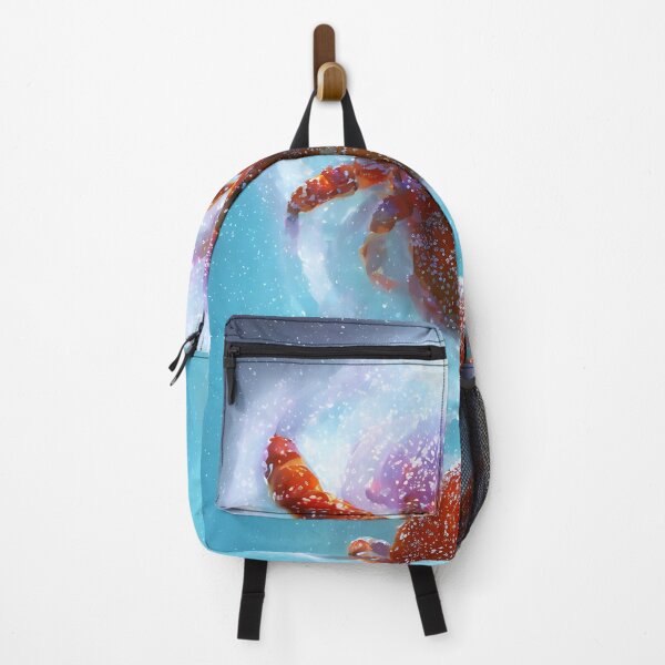 Item preview, product render poster vivid colors divine proportion Hermit Crab, ice and snow, glowing fog intricate, elegant, highly detailed, digital painting, concept art, smooth, sharp focus, illustration designed and sold by DrawItOnce.