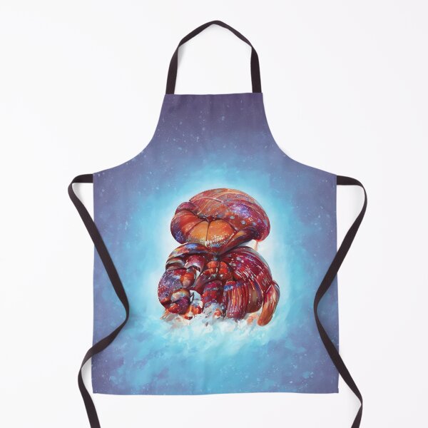 Item preview, product render poster vivid colors divine proportion Hermit Crab, ice and snow, glowing fog intricate, elegant, highly detailed, digital painting, concept art, smooth, sharp focus, illustration designed and sold by DrawItOnce.