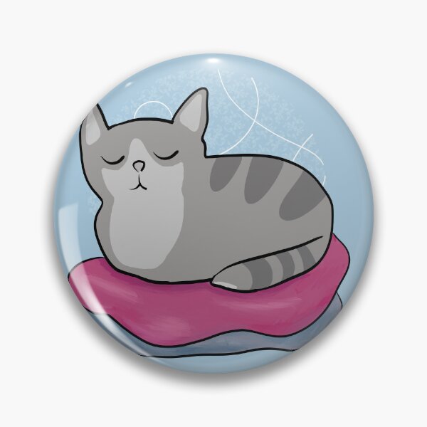 Item preview, Sleepy Kitty Loaf Cat Clean Laundry designed and sold by Silver Sky by Janet.