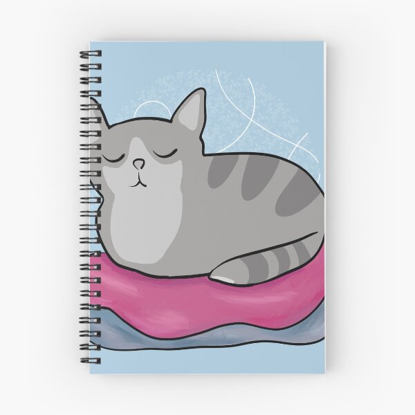 Item preview, Sleepy Kitty Loaf Cat Clean Laundry designed and sold by Silver Sky by Janet.