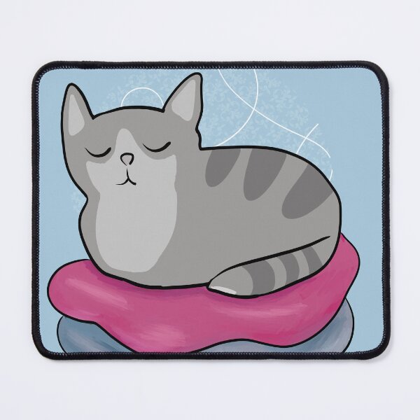 Item preview, Sleepy Kitty Loaf Cat Clean Laundry designed and sold by Silver Sky by Janet.