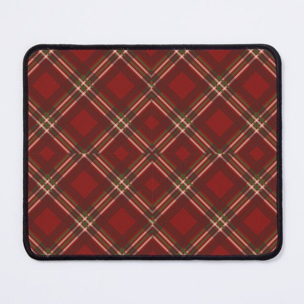 Item preview, Red and Green Four Lines Symmetry Diagonal Checked Square Diamond Geometric Christmas Pattern designed and sold by Moyanana.
