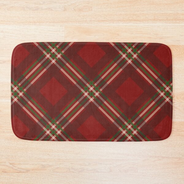Item preview, Red and Green Four Lines Symmetry Diagonal Checked Square Diamond Geometric Christmas Pattern designed and sold by Moyanana.