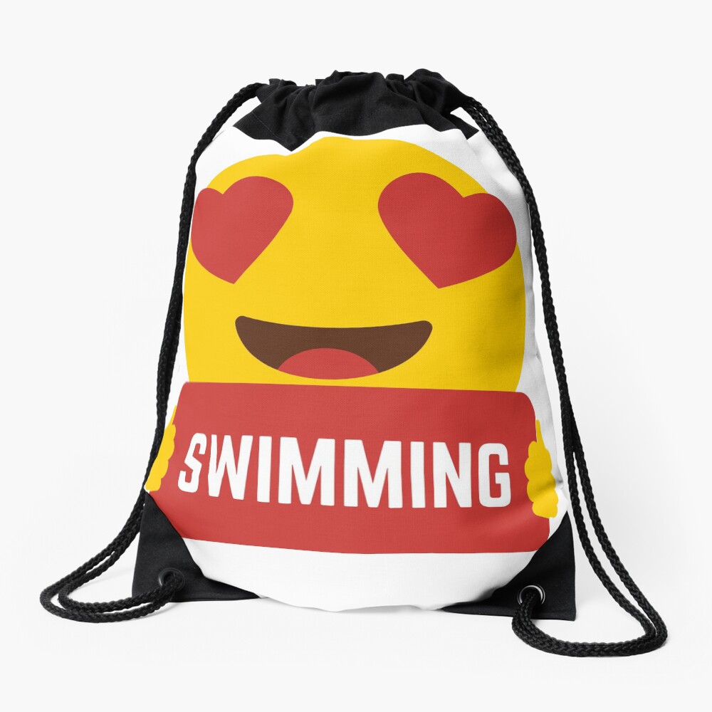 "I love SWIMMING Heart Eye Emoji Emoticon Funny SWIMMING PLAYERS