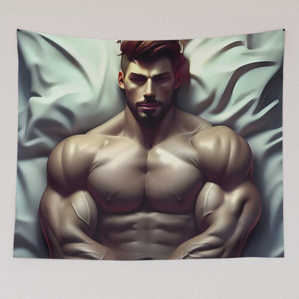 Item preview, Dark Sleeping Hunk With Red Hair designed and sold by withdiamonds.