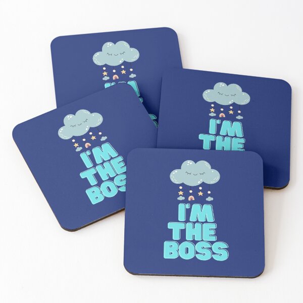 Item preview, I'm the Boss - Purple Background designed and sold by msliewdesign.