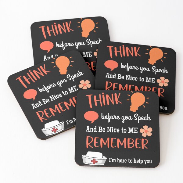 Item preview, Think Before You Speak Remember I'm Here To Help You. Orange & White Text designed and sold by Bright76.