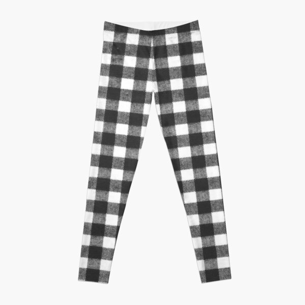 Black/white checkered leggings