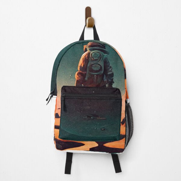 Item preview, Astronaut explores planet landscape retro designed and sold by badbug.