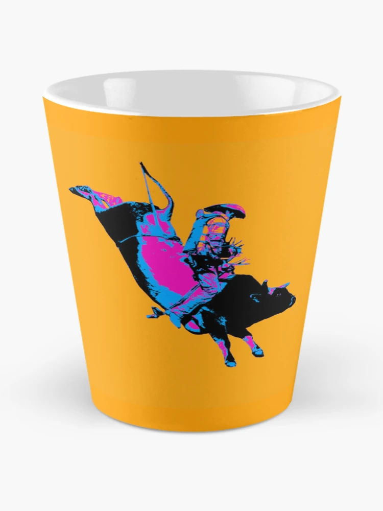Thumbnail 2 von 4, Kaffeebecher, Bull Riding Cowboy - Rodeo-Event designt und verkauft von NaturePrints.