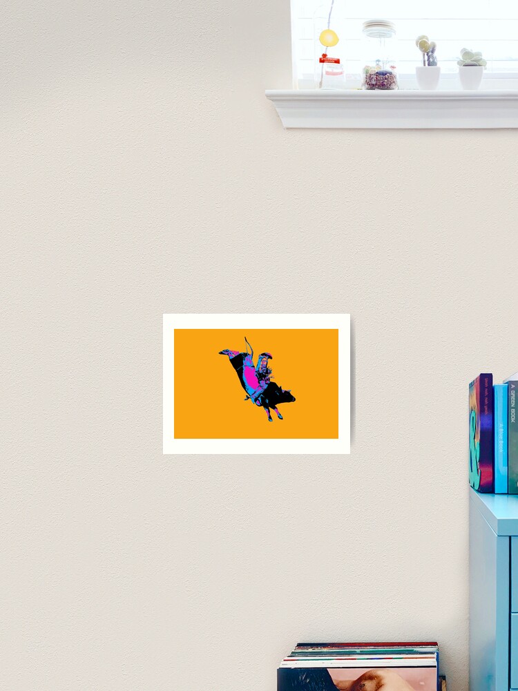 Thumbnail 2 of 3, Art Print, Bull Riding Cowboy - Rodeo Event designed and sold by NaturePrints.
