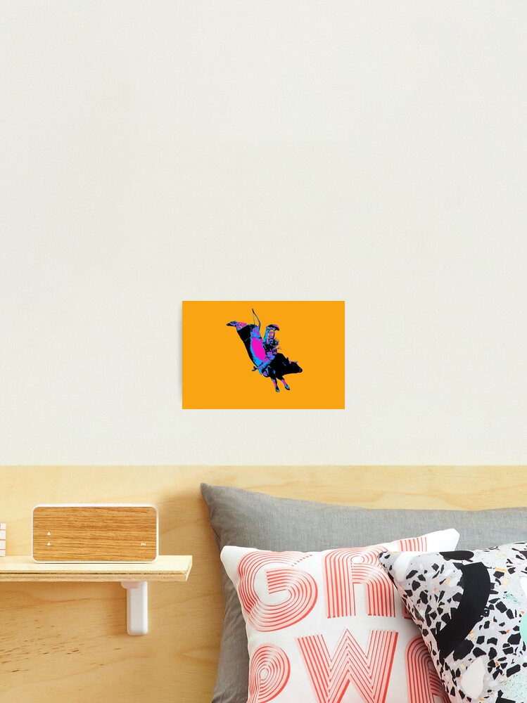Thumbnail 2 von 3, Fotodruck, Bull Riding Cowboy - Rodeo-Event designt und verkauft von NaturePrints.