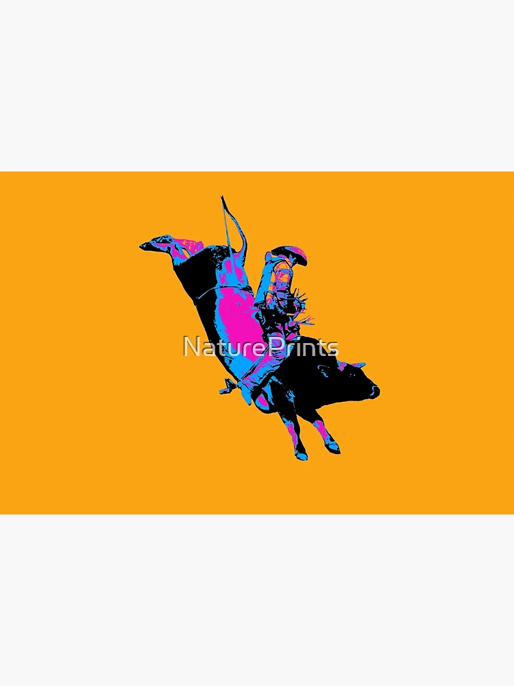 Thumbnail 2 von 2, Postkarte, Bull Riding Cowboy - Rodeo-Event designt und verkauft von NaturePrints.