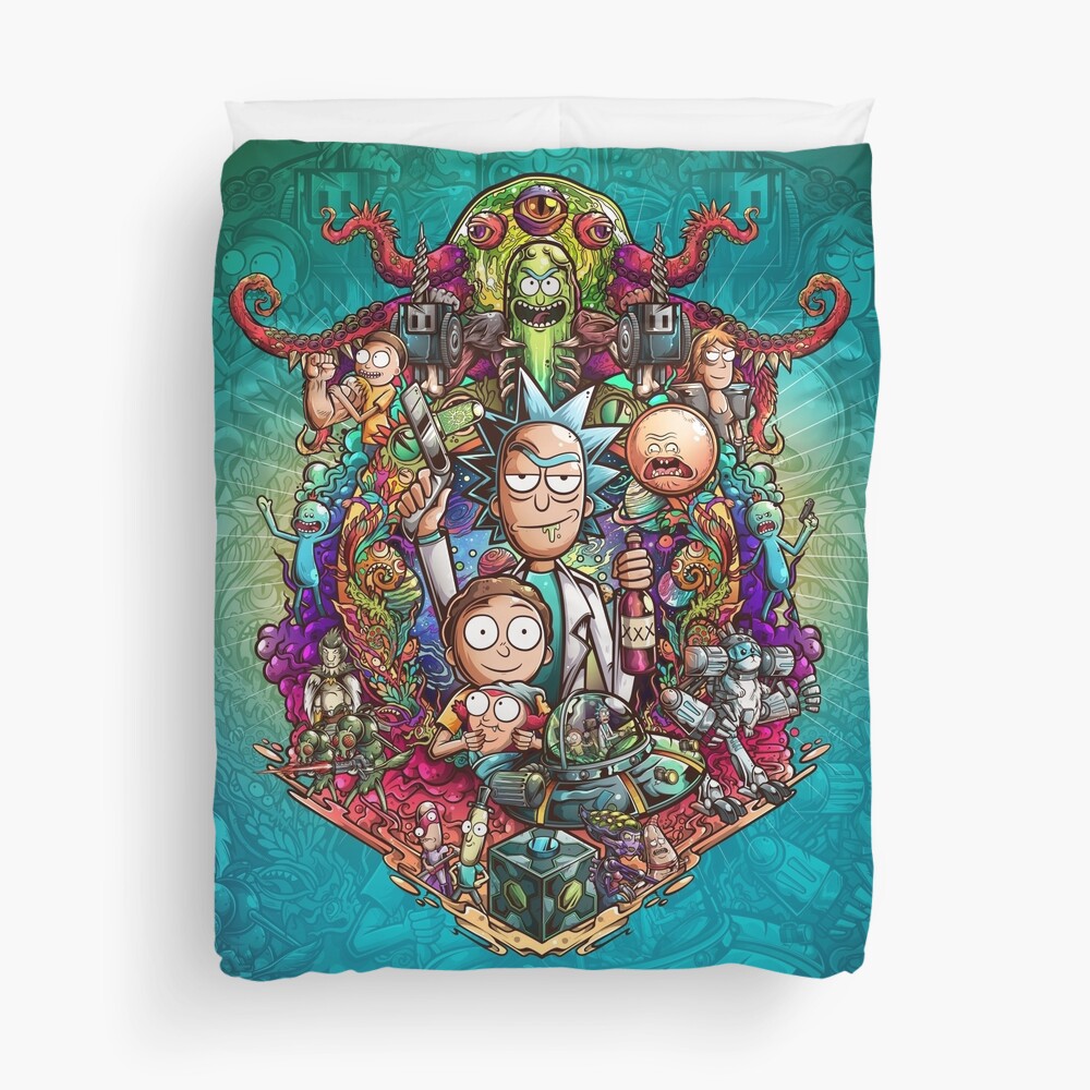 Buckle Up Morty! Duvet Cover