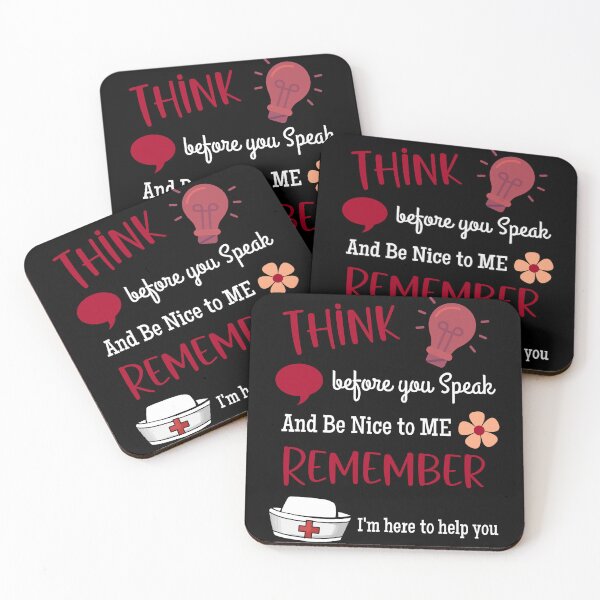 Item preview, Think Before You Speak Remember I'm Here To Help You. Red & White Text designed and sold by Bright76.