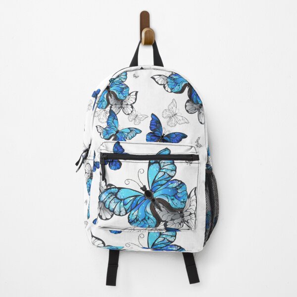 Item preview, Blue Butterflies - White Background designed and sold by msliewdesign.