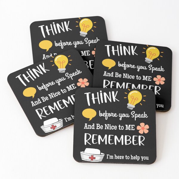 Item preview, Think Before You Speak Remember I'm Here To Help You. Yellow & White Text designed and sold by Bright76.