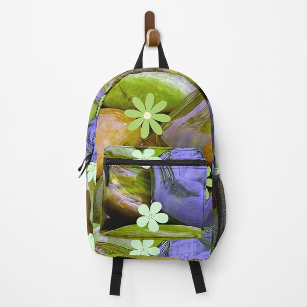 Item preview, Green rocks and flower pattels designed and sold by Lessonsprint.