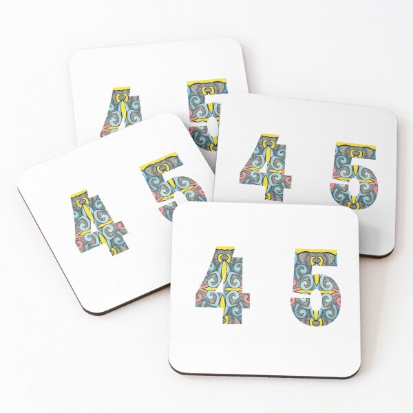 Item preview, FUNKY NUMBERS - Especially Designed for Letter Box Stickers - Original Maori Design designed and sold by KiwiAnniesArtNZ.
