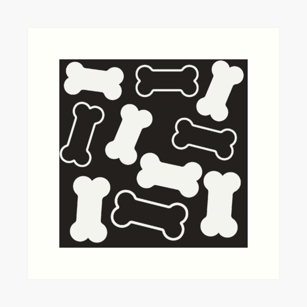 dog-bone-pattern-art-print-for-sale-by-sakshi-s-redbubble