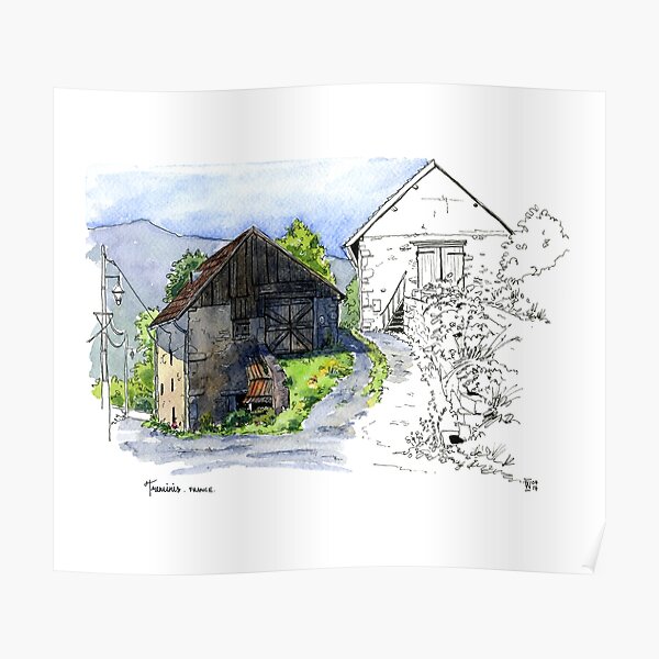 Treminis, small French village Poster