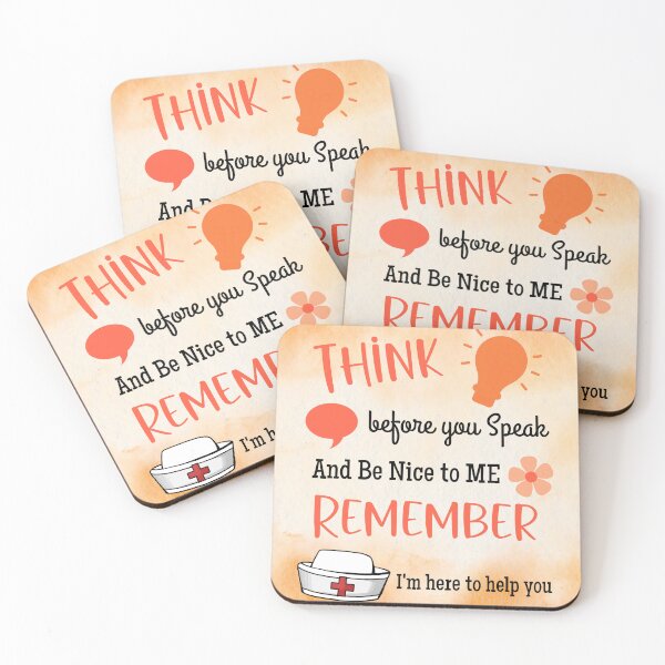 Item preview, Think Before You Speak, Remember I'm Here To Help You. Orange & Black Text designed and sold by Bright76.