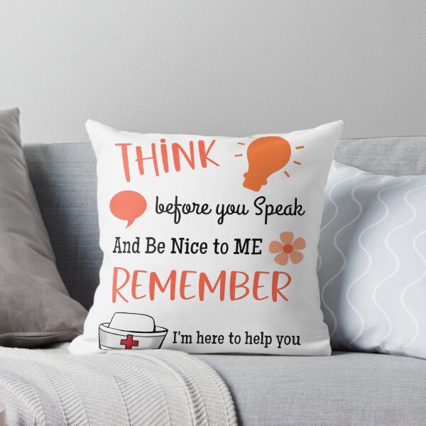 Item preview, Think Before You Speak, Remember I'm Here To Help You. Orange & Black Text designed and sold by Bright76.
