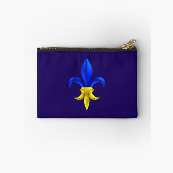 Item preview, Fleur de Lys / Fleur de Lis 3D metal look blue, yellow, gold 2 designed and sold by lathspell.