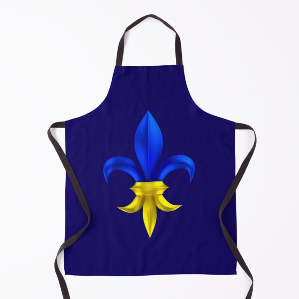 Item preview, Fleur de Lys / Fleur de Lis 3D metal look blue, yellow, gold 2 designed and sold by lathspell.